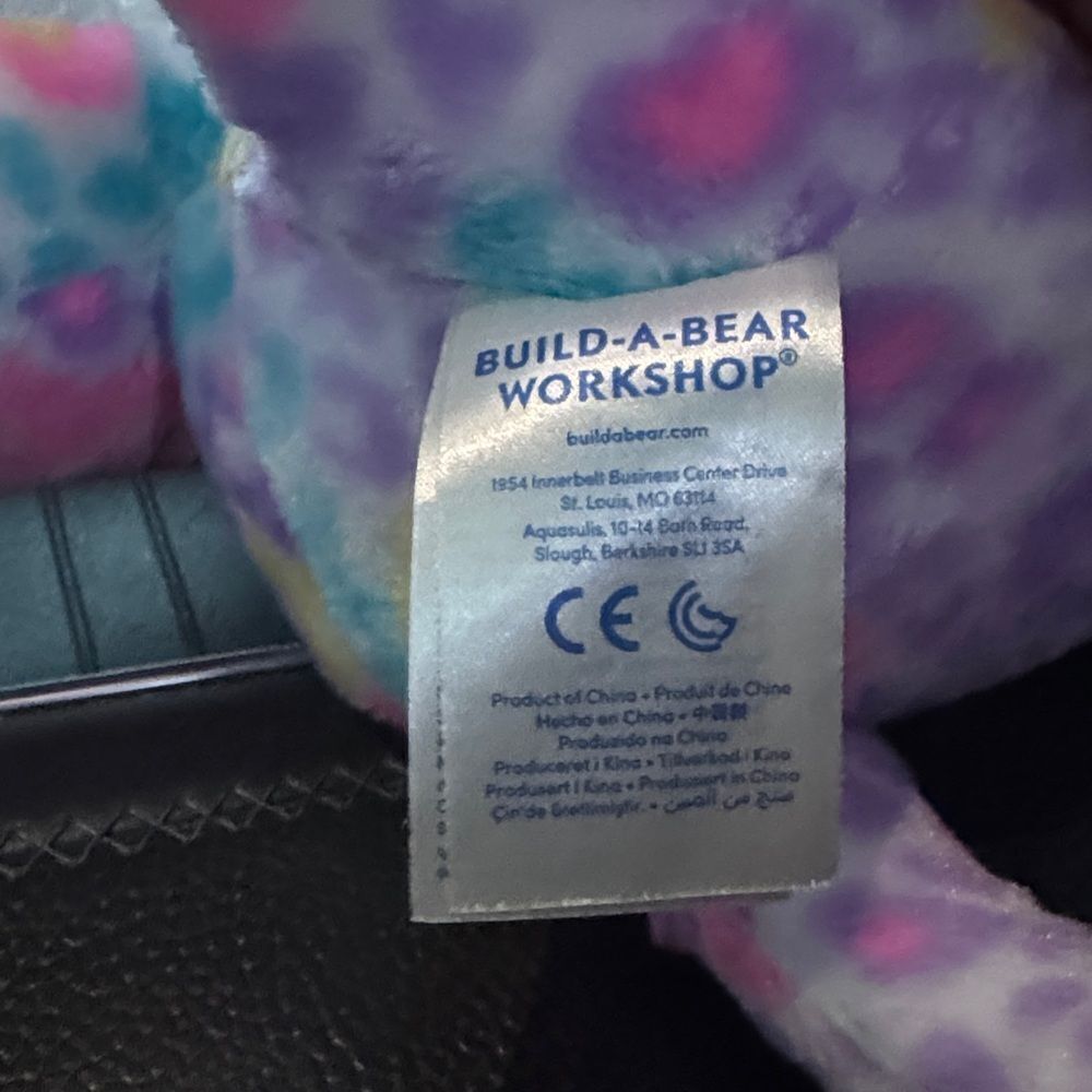 Build-A-Bear Colorful Patterned Stuffed Animal - Picture 4 of 4